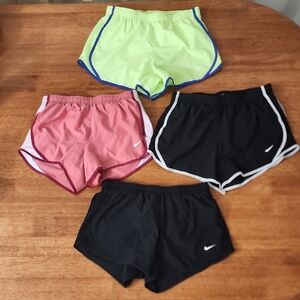 Nike Shorts Collection - Neon Yellow, Pink, and Black